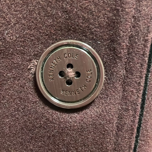 Woman’s maroon heavy wool lux pea coat. - Picture 6 of 6